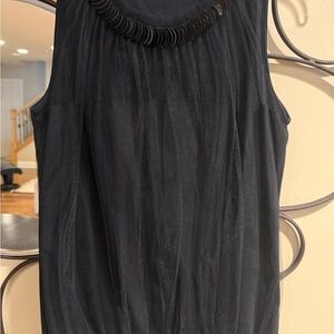 Valentino Black Sleeveless Blouse